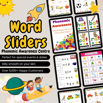 Word Sliders for Phonemic Awareness Centers