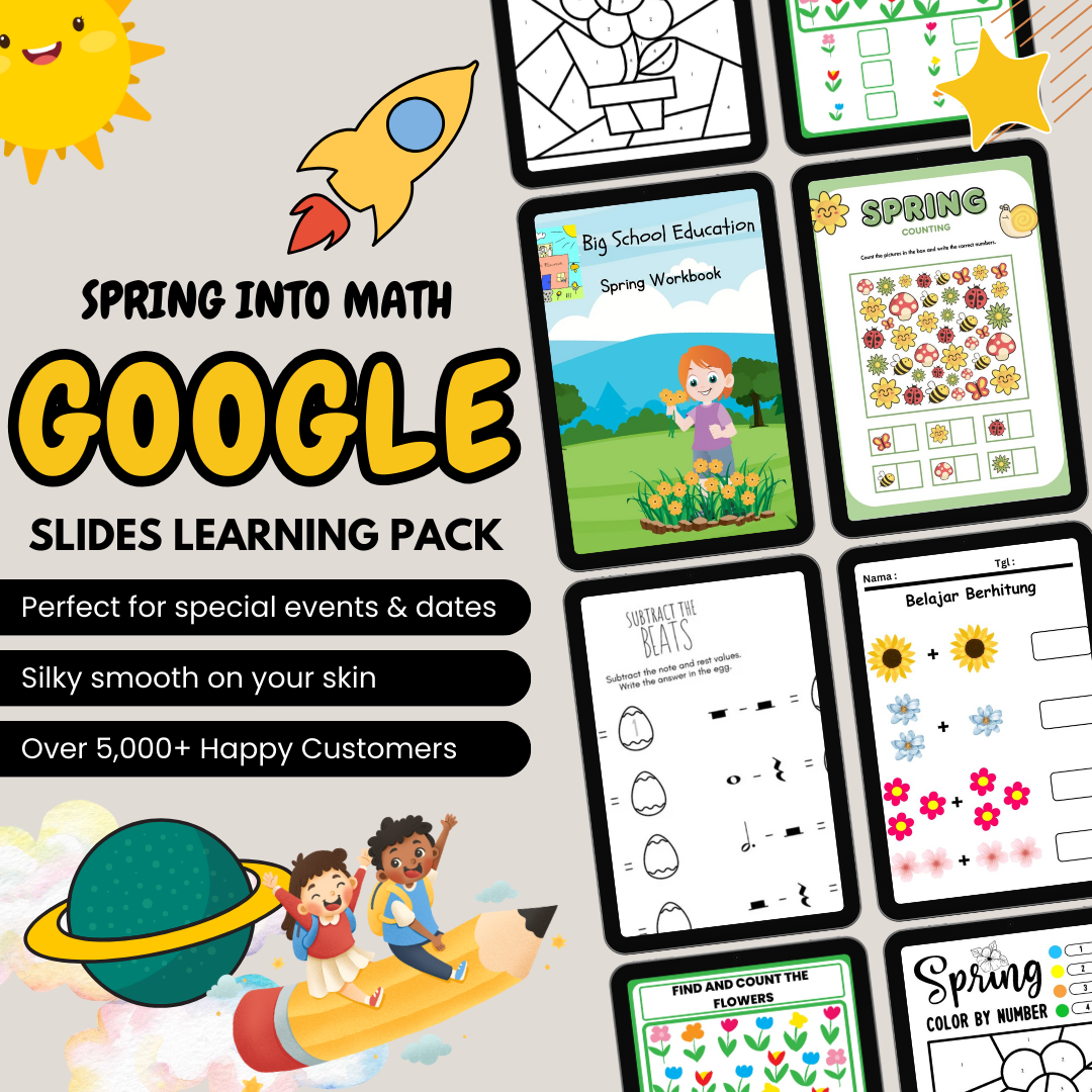 Spring into Math - Google Slides Learning Pack