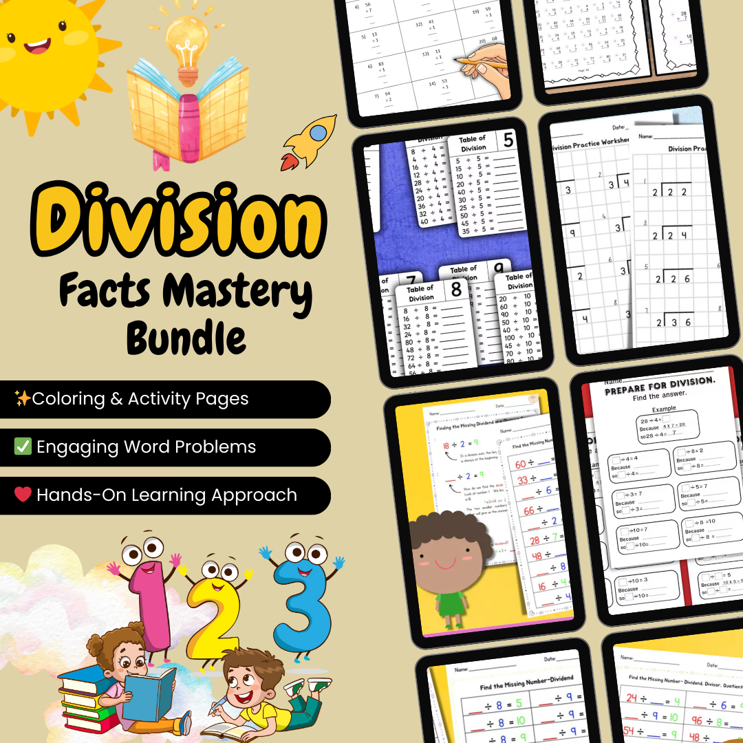 Division Facts Mastery Bundle