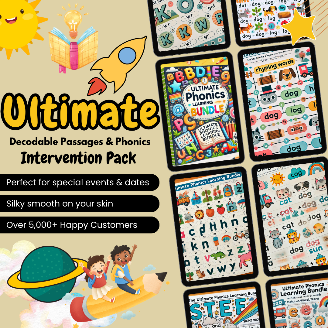 Comprehensive Decodable Readers and Phonics Intervention Bundle