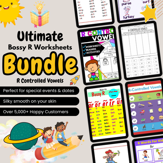 Ultimate Bossy R Worksheets Bundle - R Controlled Vowels