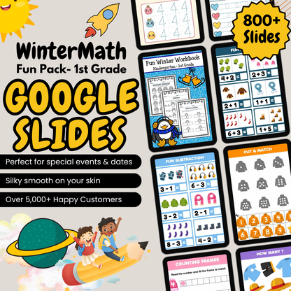 Winter Math Fun Pack - 1st Grade Google Slide