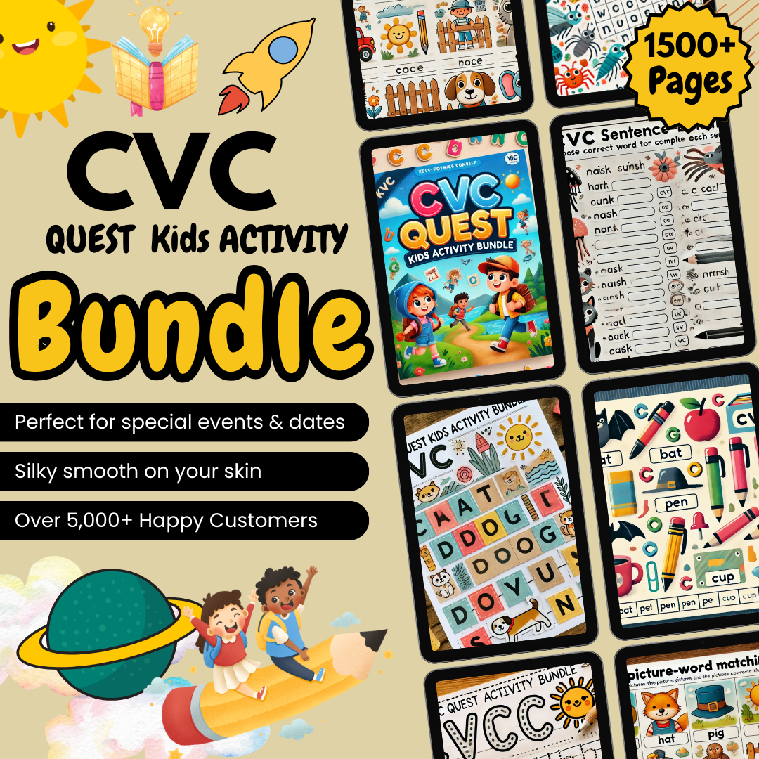 CVC Quest Kids Activity Bundle