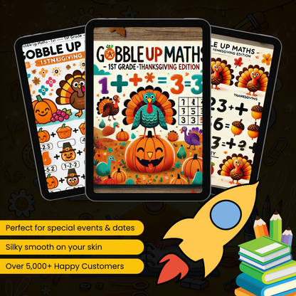 Gobble up Maths : 1st grade Thanksgiving Edition