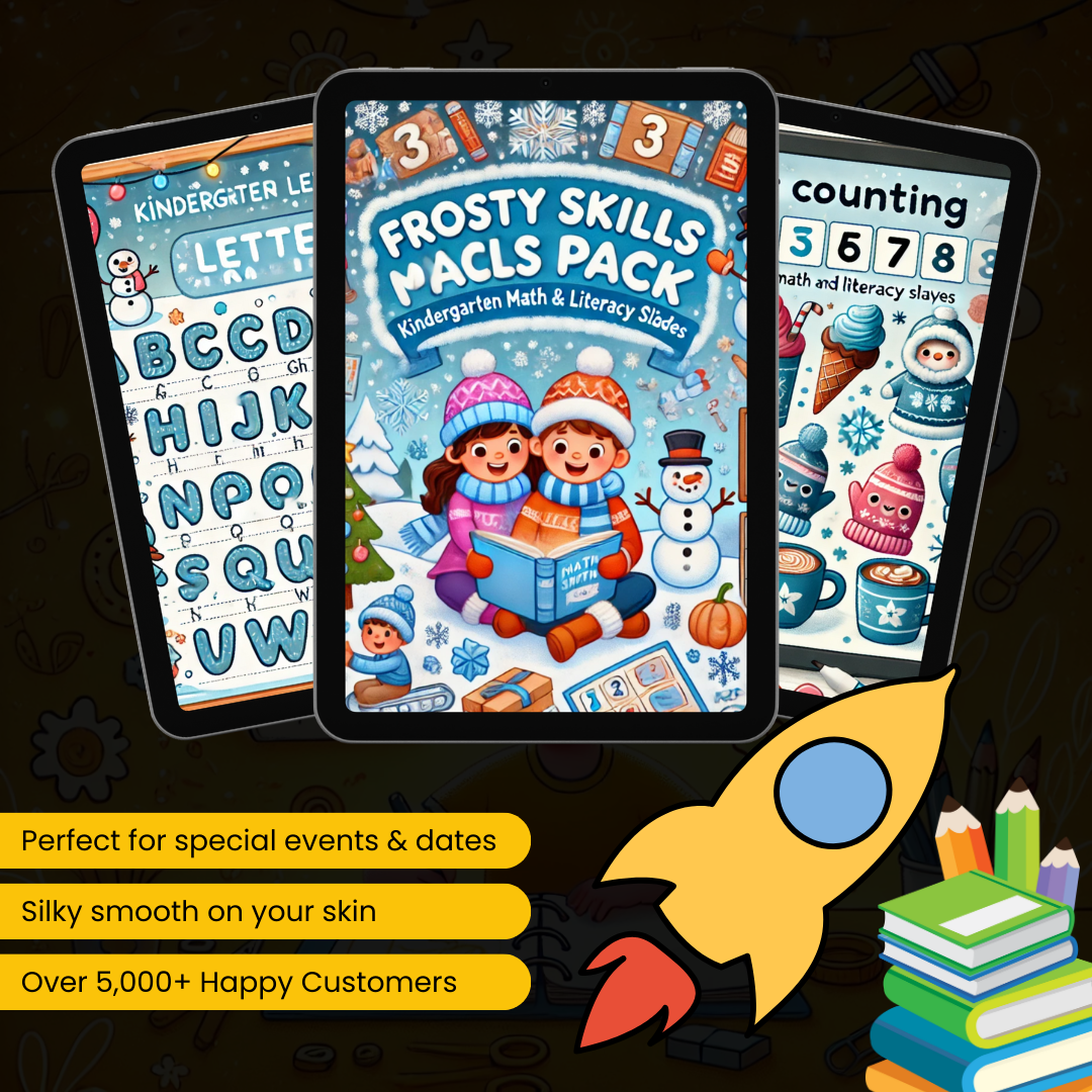 Frosty Skills Pack - Kindergarten Math & Literacy Slides